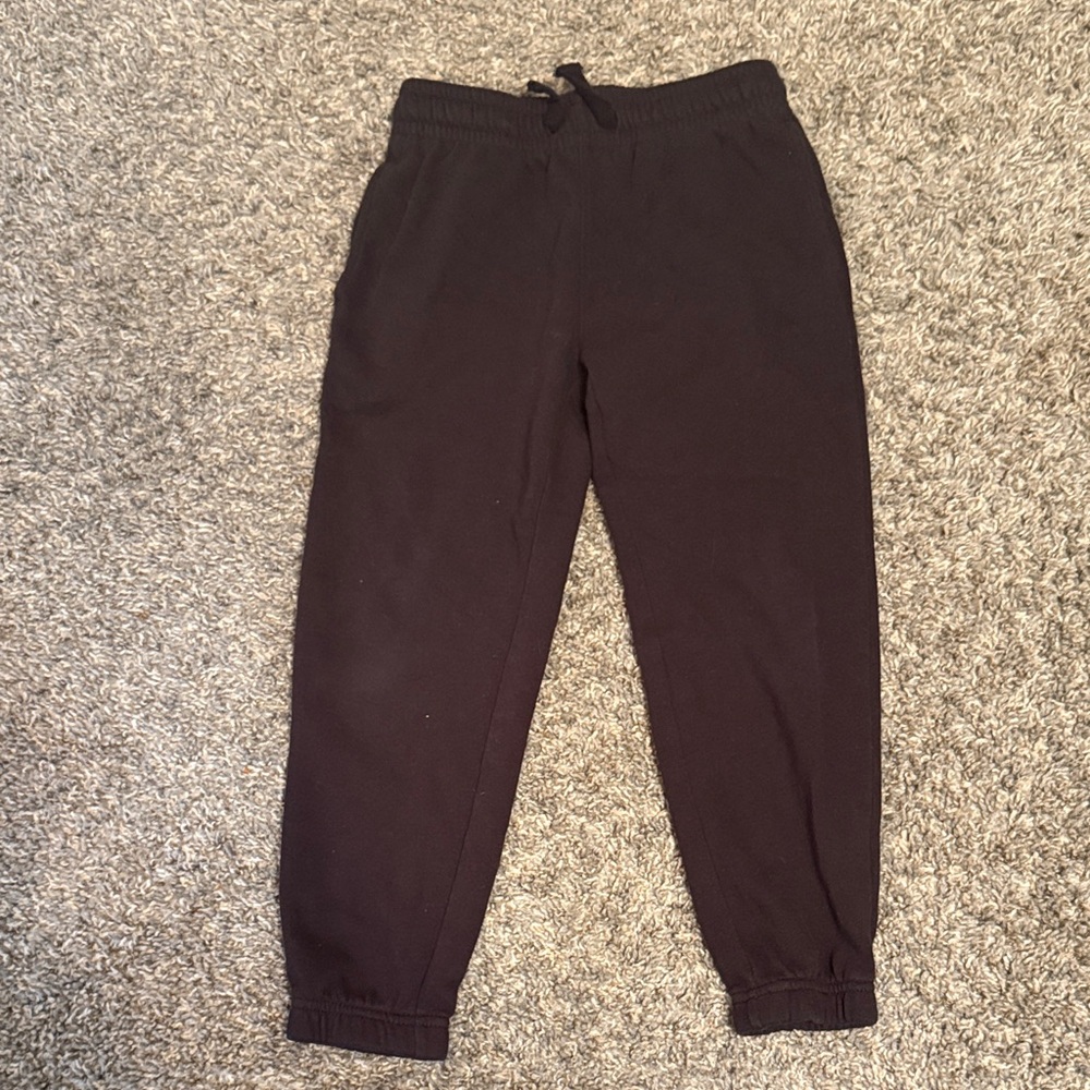 Athletic Works Black Kids Jogger Pants with Drawstring Waist